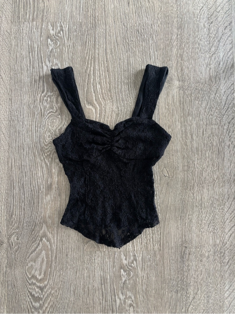 Kimchi Blue Black Lace Bustier Tank Top